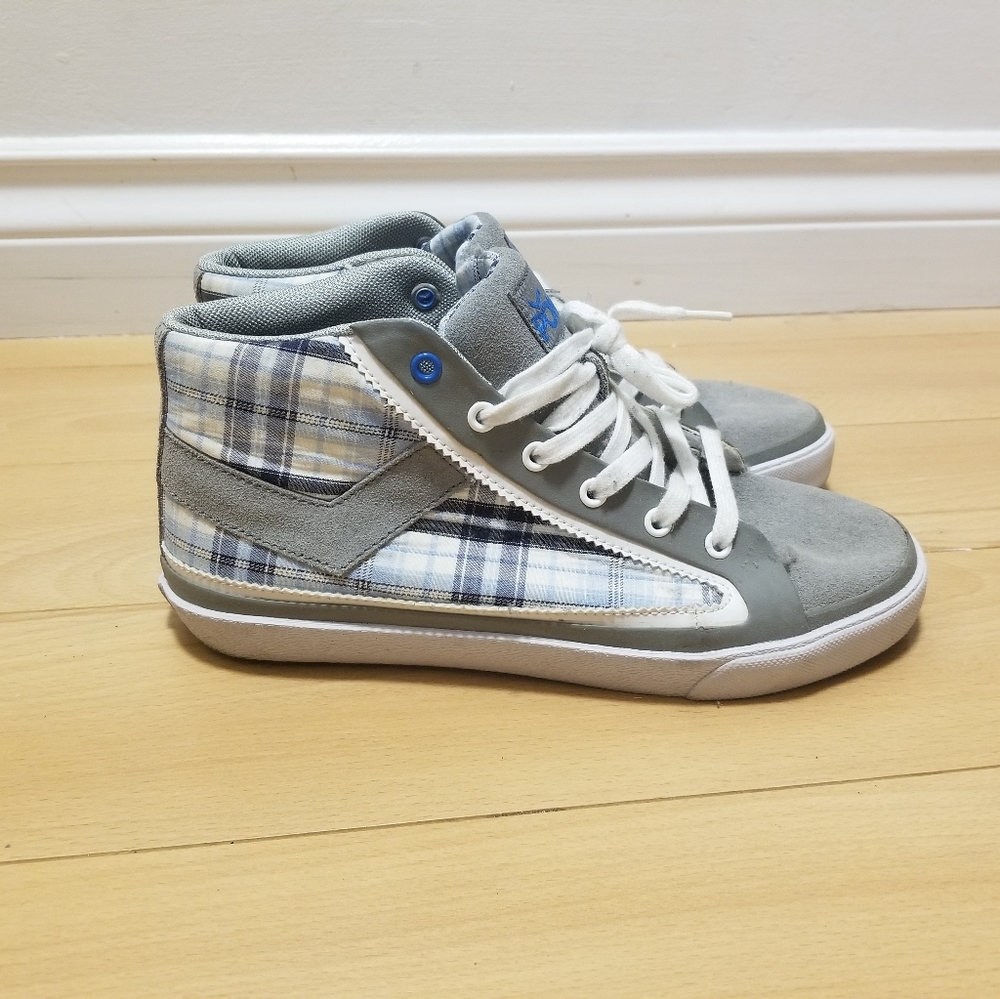 Pony Plaid Sneakers , wn 7